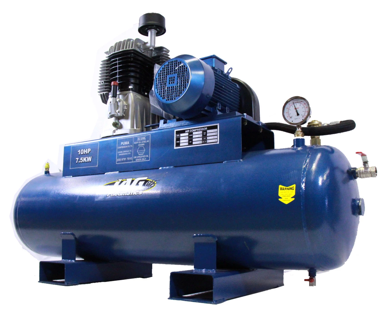 Jag Pneumatics NB100HP Air Compressor Belt Driven 10HP 280L 2 Jag Pneumatics NB100HP Air Compressor Belt Driven 10HP 280L - Image 2