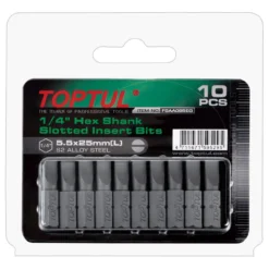 Toptul FSAA086EG Slotted Insert Bits 1/4" 1.2x6.5x25mm